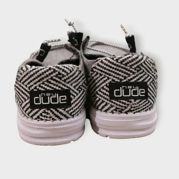 NWT! Hey Dude Wendy Chambray Woven Onyx Size US 9 New With Box - Picture 8 of 8